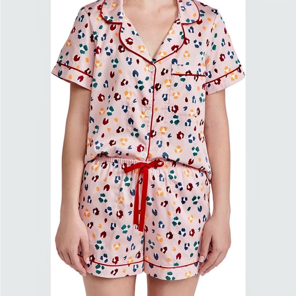 NWT BedHead “Fierce” Organic Cotton Short-Sleeves/Shorts Pajama Set, Size S